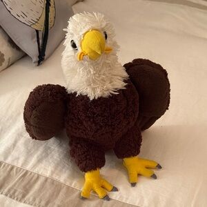 Plush Stuffed Eagle Toy - Brown and White